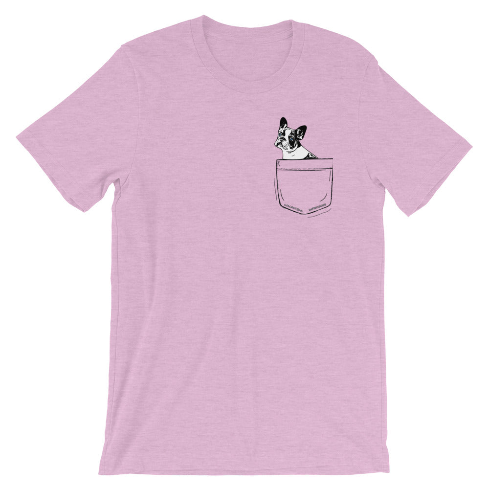 &quot;Pocket Full of Frenchie&quot; Short-Sleeve Unisex T-Shirt