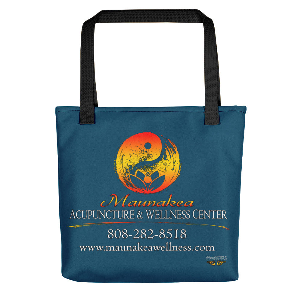 Maunakea Acupuncture &amp; Wellness Center Tote in &quot;Dark Sea Green&quot;