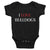 "I LOVE BULLDOGS" Infant Bodysuit