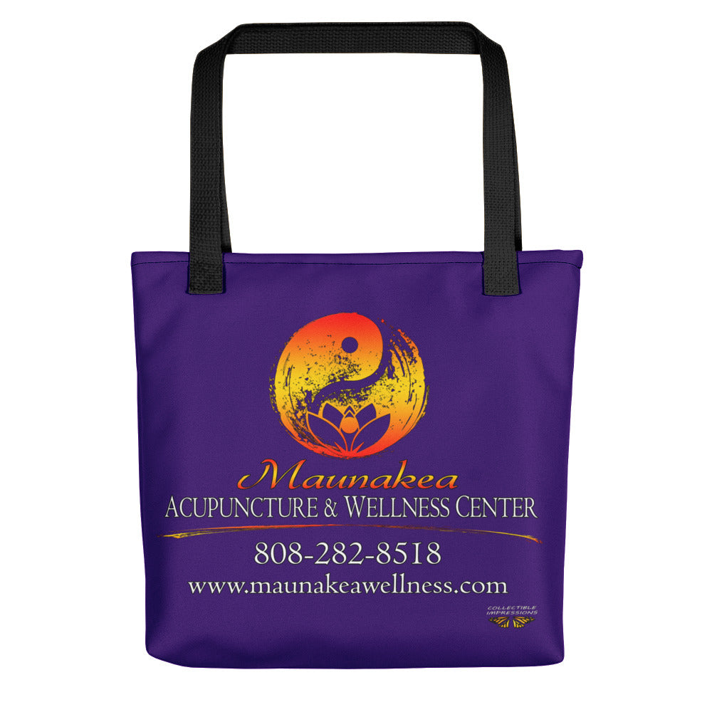 Maunakea Acupuncture &amp; Wellness Center Tote in &quot;Dark Violet&quot;