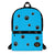 Backpack (Paw Print-Light Blue)