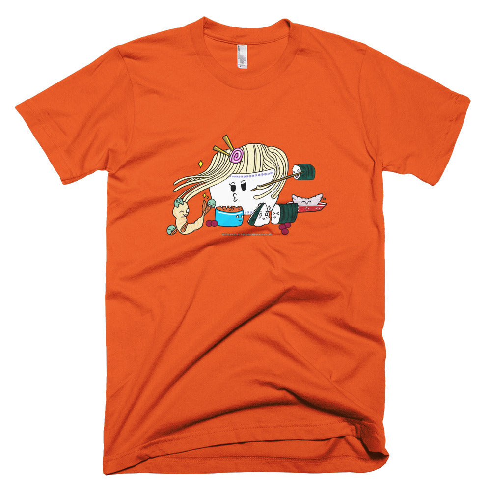 &quot;Ramen Meets Sushi&quot; Unisex Fine Jersey Cotton T-Shirt