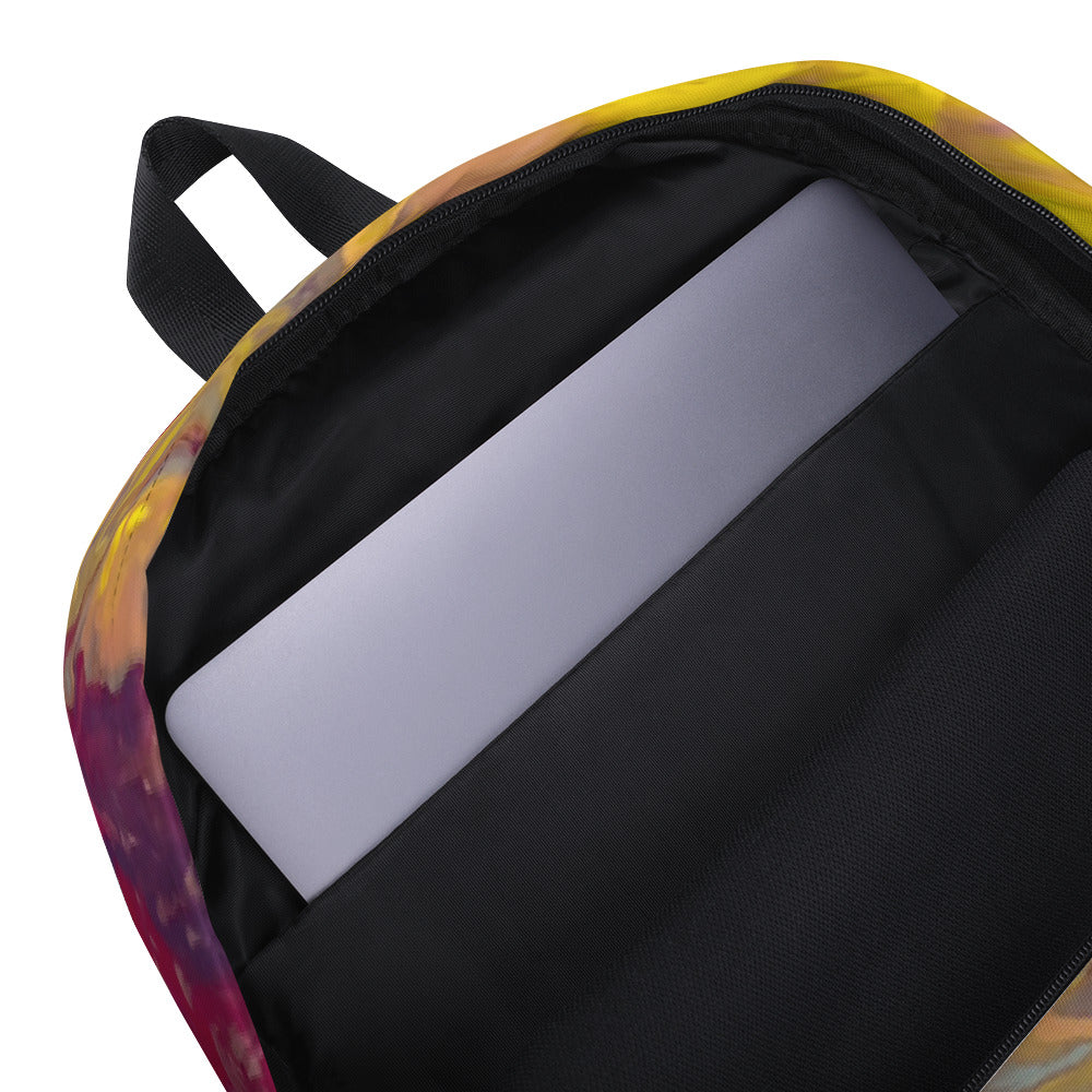 Casual Style Backpack &quot;Rainbow Lava&quot; Art