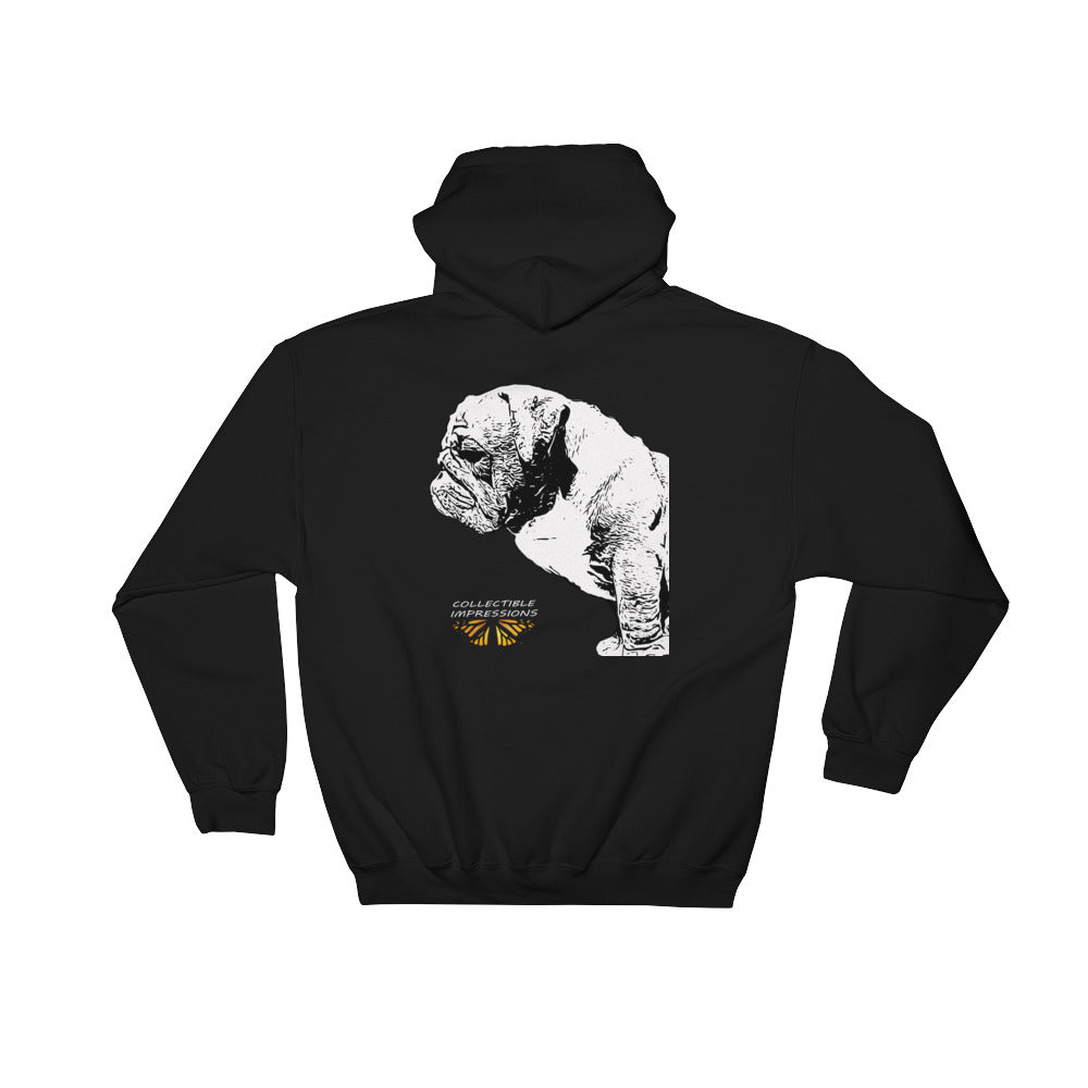 &quot;I LOVE BULLDOGS&quot; Hooded Pullover Sweatshirt
