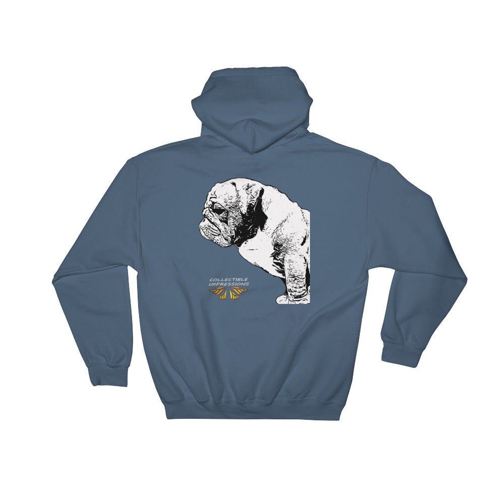 &quot;I LOVE BULLDOGS&quot; Hooded Pullover Sweatshirt