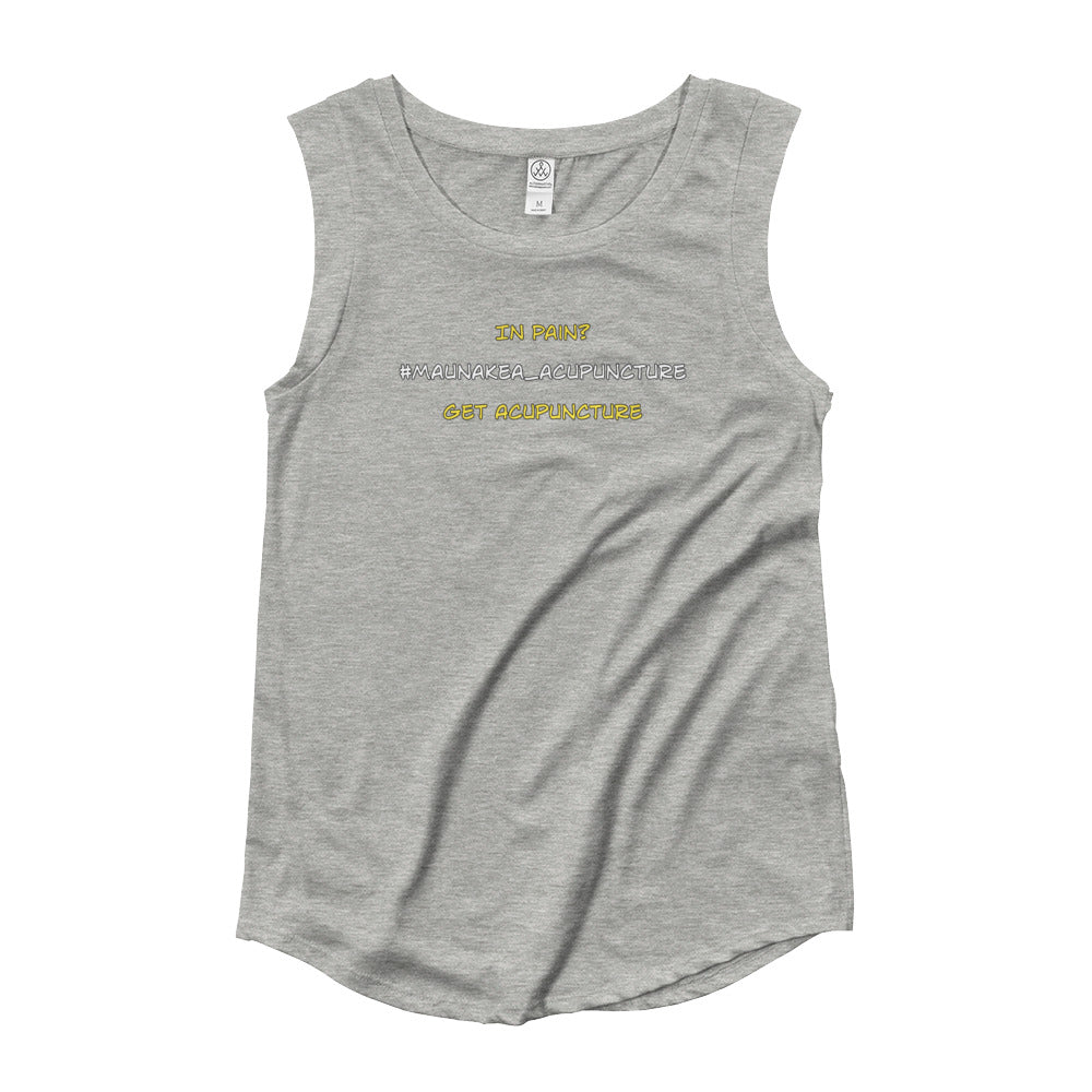 Ladies’ Cap Sleeve T-Shirt (Maunakea Acupuncture &amp; Wellness Center)