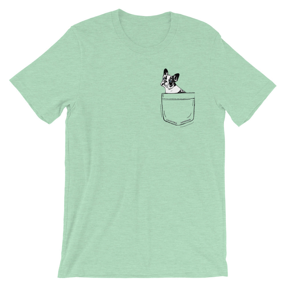 &quot;Pocket Full of Frenchie&quot; Short-Sleeve Unisex T-Shirt