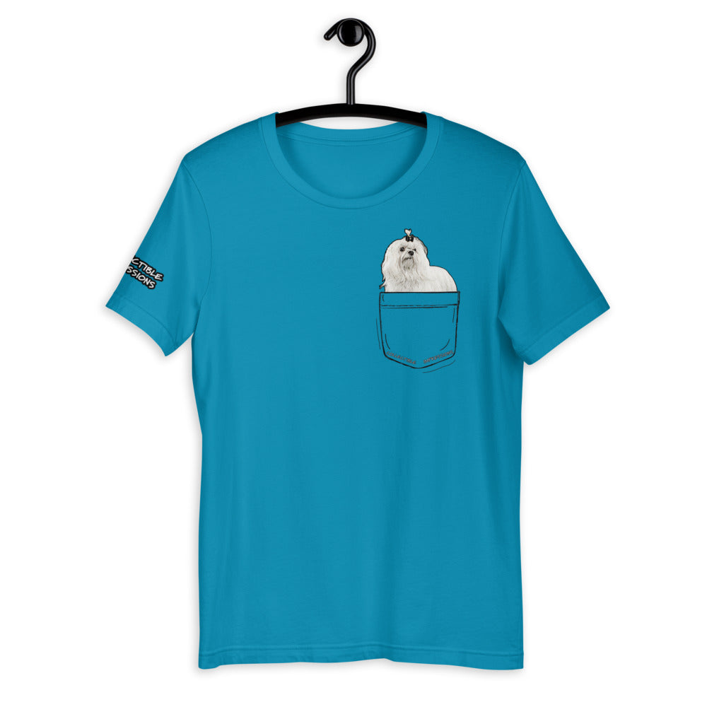 &quot;Pocket Full of Maltese&quot; Short-Sleeve Unisex T-Shirt