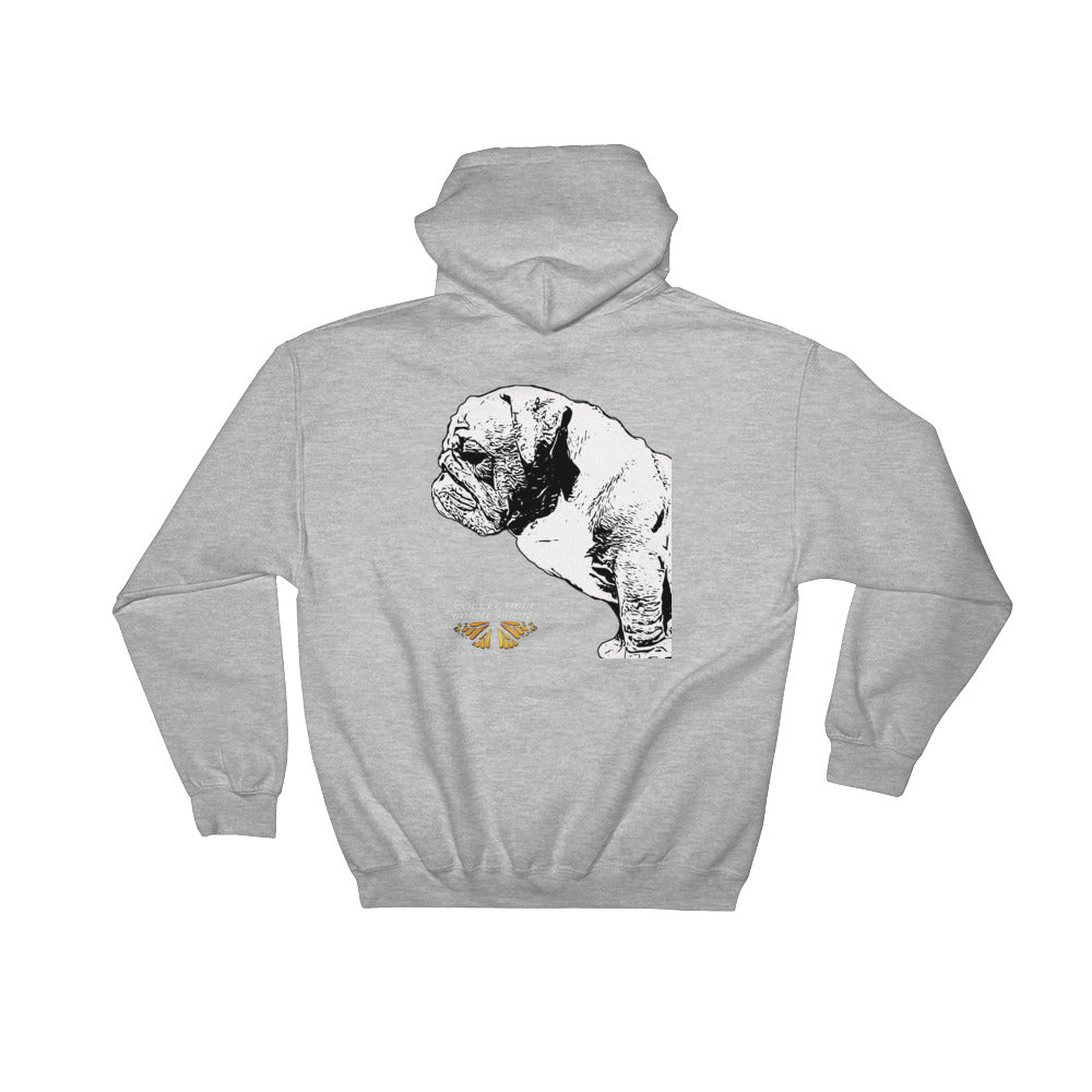 &quot;I LOVE BULLDOGS&quot; Hooded Pullover Sweatshirt