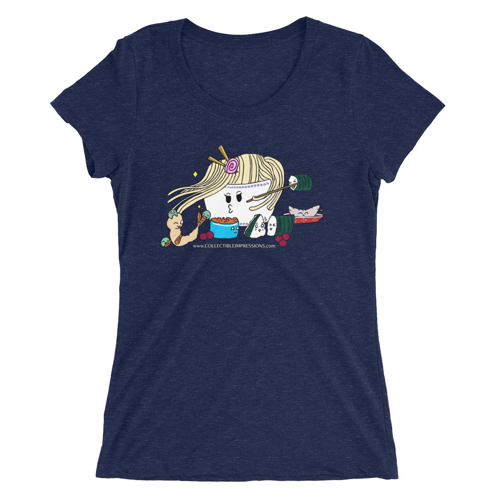 &quot;Ramen Meets Sushi&quot; Ladies&#39; short sleeve t-shirt