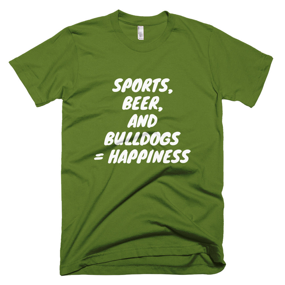 &quot;Sports, Beer, and Bulldogs...&quot; Short-Sleeve T-Shirt