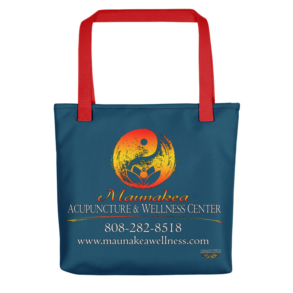 Maunakea Acupuncture &amp; Wellness Center Tote in &quot;Dark Sea Green&quot;