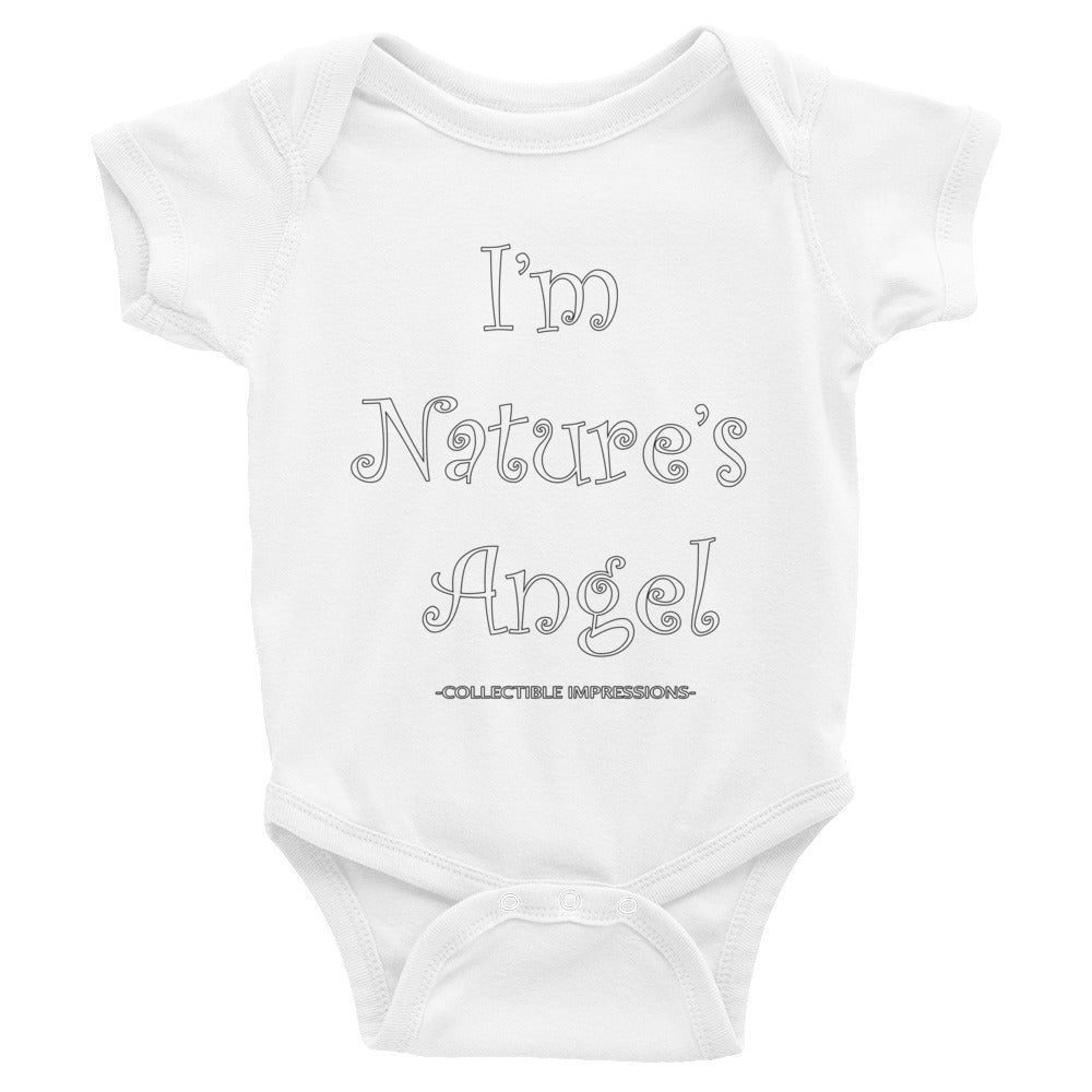 Collectible Impressions &quot;I&#39;m Nature&#39;s Angel&quot; Infant Bodysuit