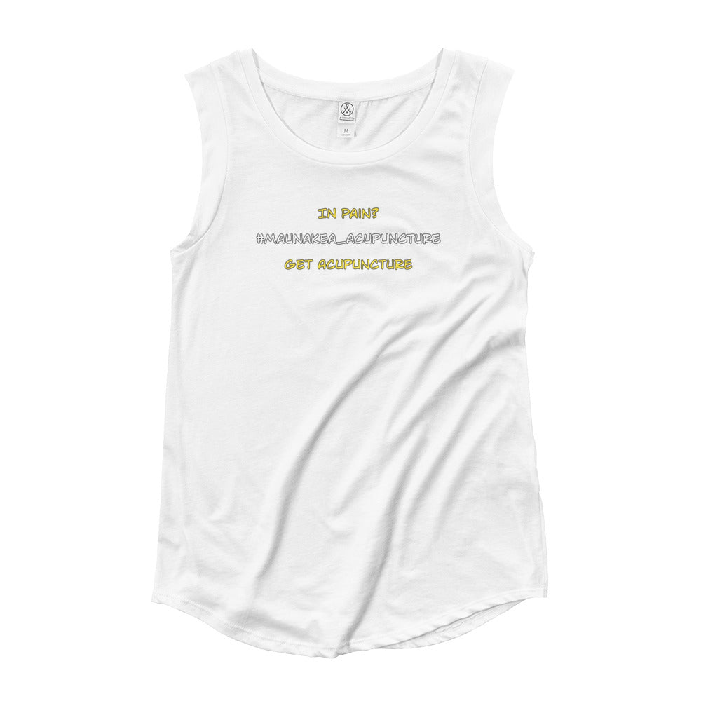 Ladies’ Cap Sleeve T-Shirt (Maunakea Acupuncture &amp; Wellness Center)
