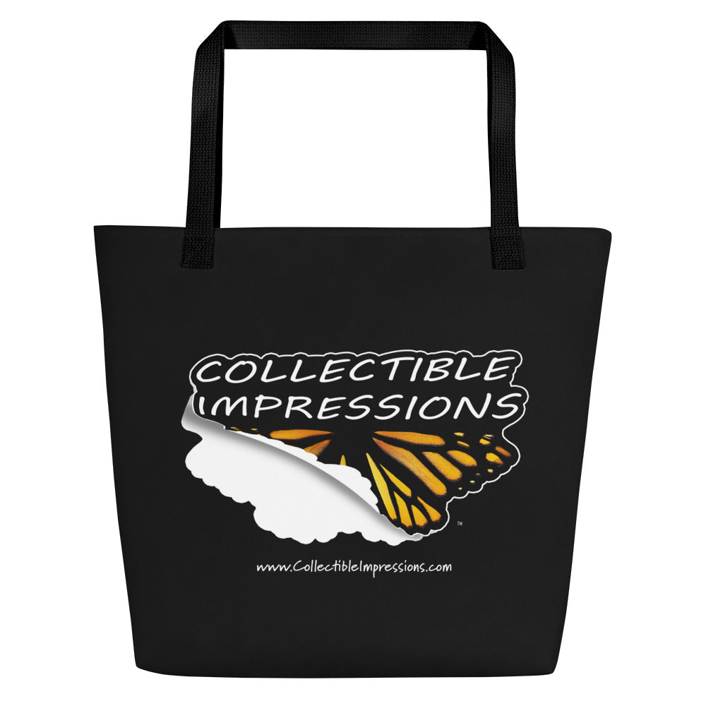 Collectible Impressions (Die Cut Sticker Style Logo) Beach Bag