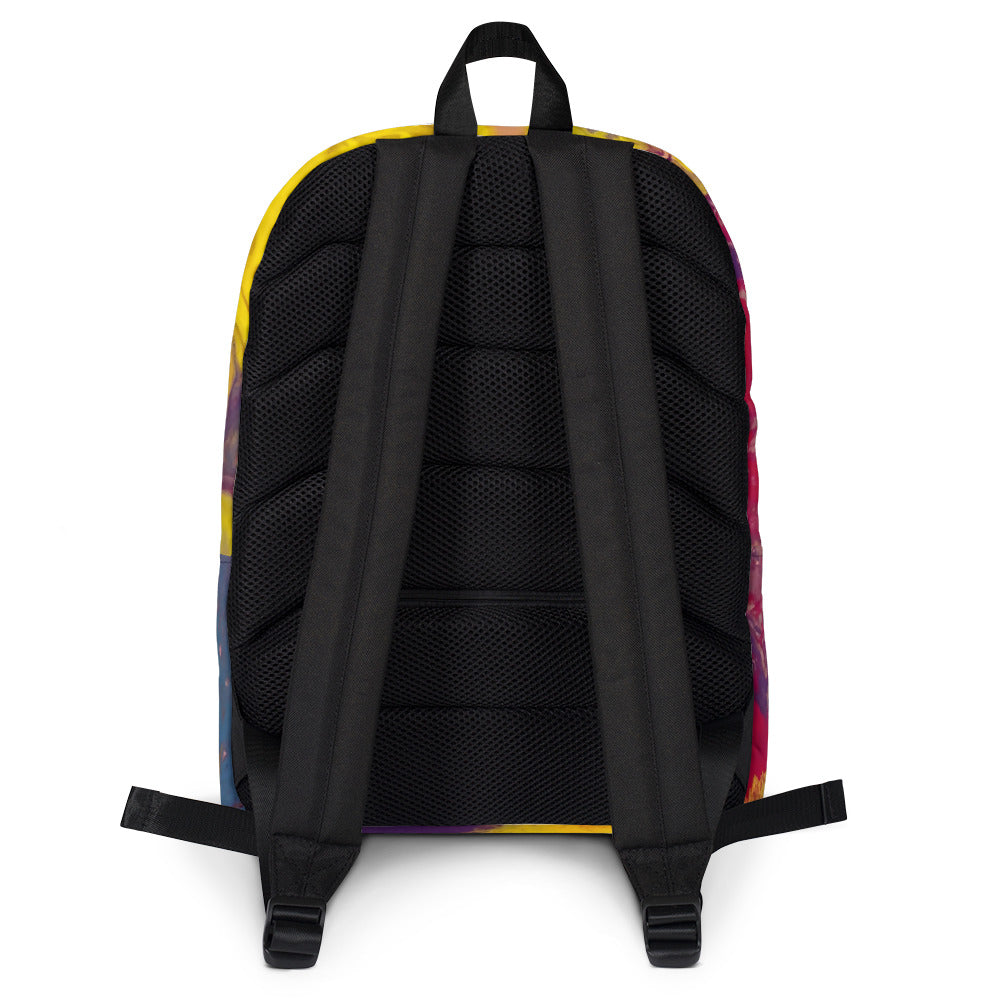 Casual Style Backpack &quot;Rainbow Lava&quot; Art