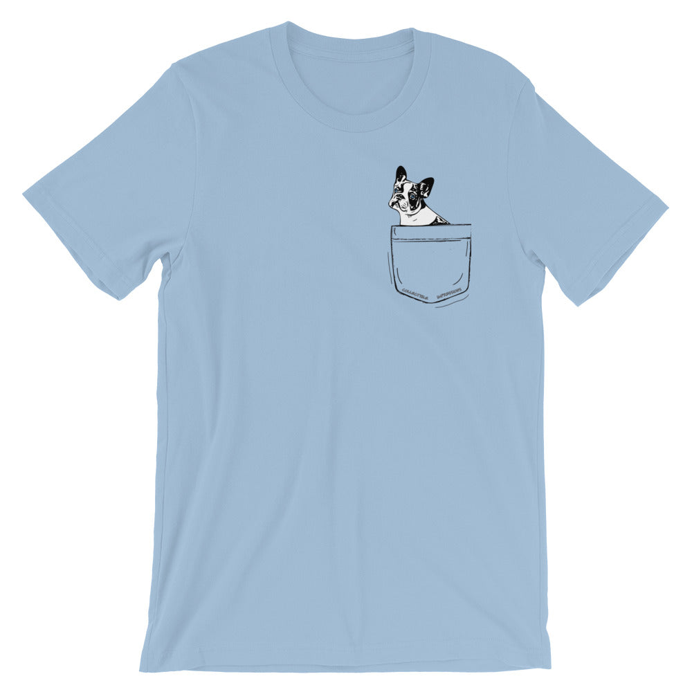 &quot;Pocket Full of Frenchie&quot; Short-Sleeve Unisex T-Shirt