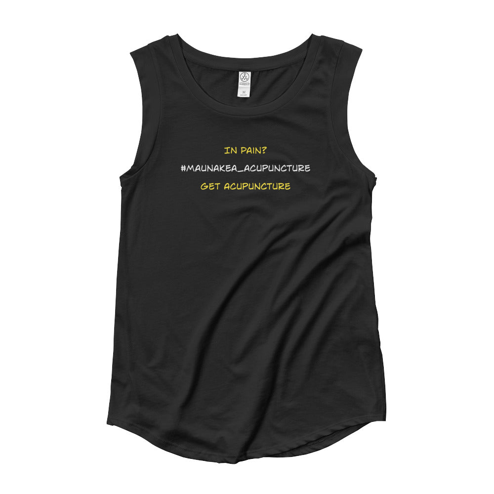 Ladies’ Cap Sleeve T-Shirt (Maunakea Acupuncture &amp; Wellness Center)