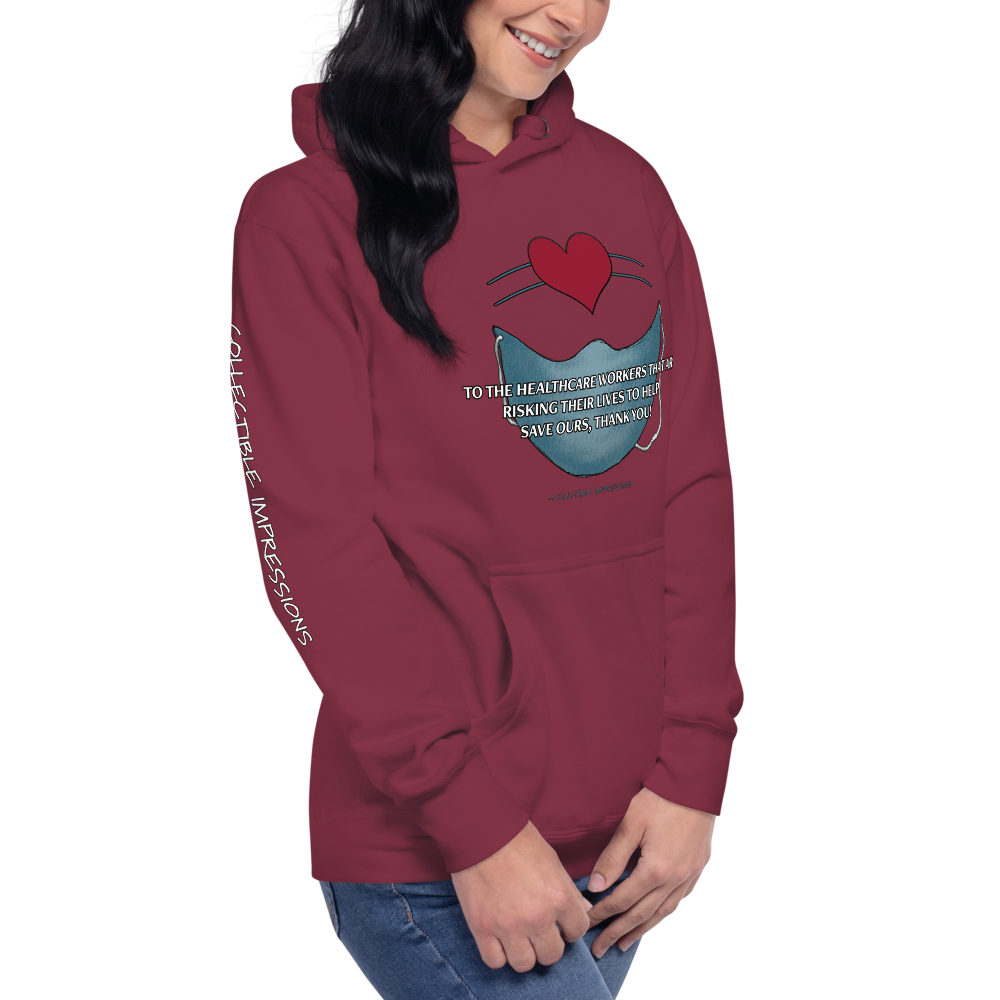 &quot;Thank You Healthcare Workers&quot; Unisex Premium Hoodie